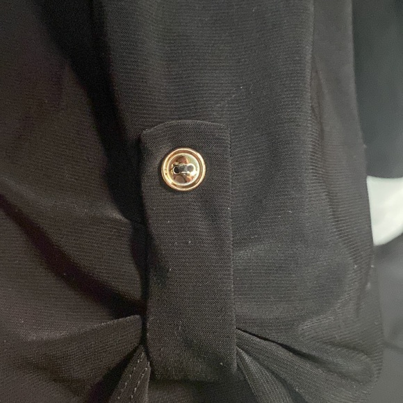 PerSeption Concept 3/4 sleeve black blouse - Picture 3 of 4